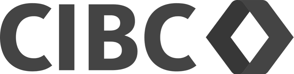 Logo with CIBC in bold, dark letters followed by a geometric diamond shape made with two overlapping loops on the right. The background is plain white. 124 on Queen Hotel and Spa | Hotel & Spa Niagara-on-the-lake | 1 (855) 988-4552